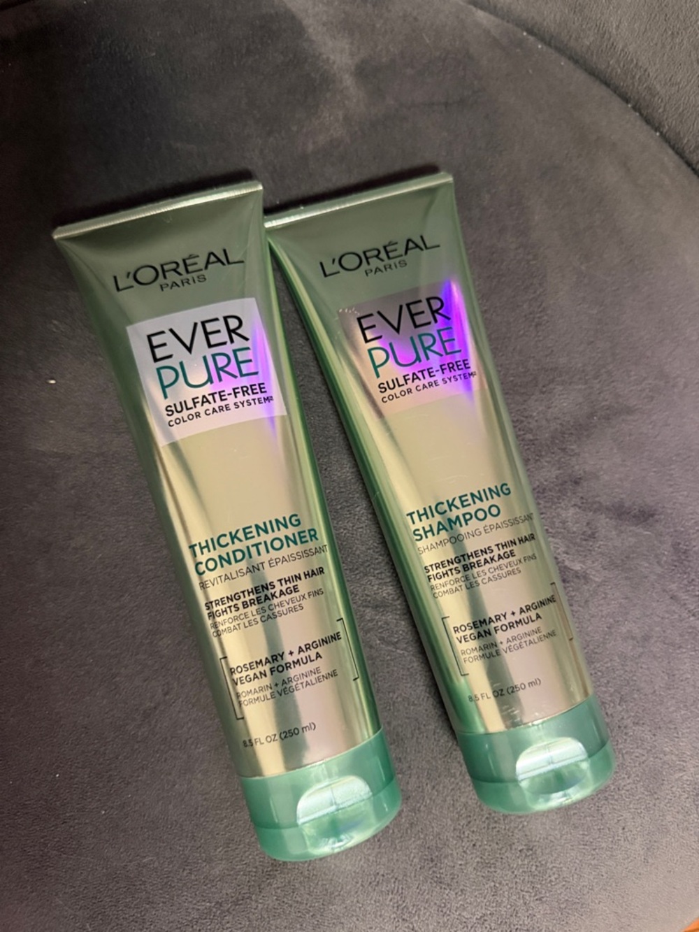 L'Oreal Ever Pure Thickening Shampoo & Conditioner - Green with Purple Accent